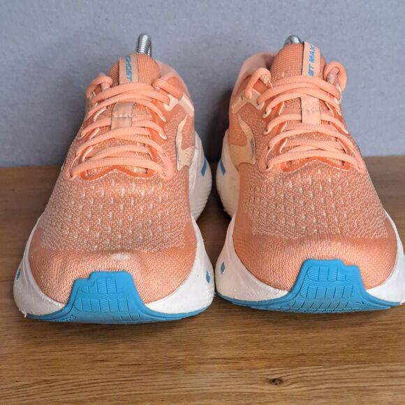 Brooks Ghost Max Shoes Women's 9.5 Coral Running Walking Gym Trainers Sneakers - Picture 2 of 14